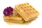 Waffle, honey, violet