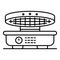 Waffle-iron icon, outline style