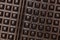 Waffle iron texture background