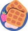 Waffles Breakfast Plate