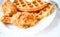 Waffles and fried chicken