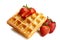 Waffles and strawberries