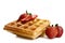 Waffles and strawberries