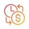 Wages pixel perfect gradient linear vector icon