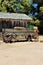 Wagon, antique in the desert in Queen Creek, Arizona, United States