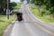 Wagon buggy in lancaster pennsylvania amish country