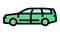 wagon car color icon animation