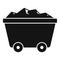 Wagon cart icon, simple style