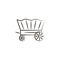 wagon desert icon. Element of desert icon for mobile concept and web apps. Hand draw wagon desert icon can be used for web and mob