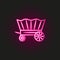 wagon desert neon style icon. Simple thin line, outline vector of desert icons for ui and ux, website or mobile application