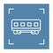 Wagon linear icon. Trendy line illustration railway carriage for website of transport company.