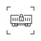 Wagon linear icon. Trendy line illustration railway carriage for website of transport company.