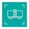 Wagon linear vector icon. Trendy line illustration railway carriage for website of transport company.