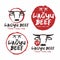 Wagyu Beef Japanese Logo Design Vector Set