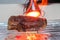 Wagyu New York Strip Steak Cooked via Torch Attachment