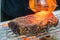 Wagyu New York Strip Steak Cooked via Torch Attachment