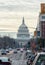 WAHINGTON, D.C. - JANUARY 10, 2014: Washington Cityscape and Capitol in Background.