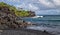 Waianapanapa State Park\'s Black Sand Beach Maui Hawaii