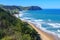 Waihau Bay, a golden sand beach on the east coast of New Zealand