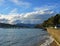 Waikawa Bay Panorama in Winter, Marlborough Sounds, New Zealand