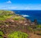 The Waikeakua Gulch Overlook Above Sea Cliffs