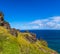 The Waikeakua Gulch Overlook Above Sea Cliffs