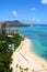 Waikiki Beach and Diamond Head in Hawaii