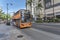 Waikiki Trolley bus on Kalakaua Avenue