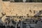 Wailing Wall, west wall. A place of prayers and prayers from Judaism believers. A holy place of pilgrimage for Jews from all over