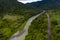 Waioeka River and Gorge Road, Aerial View