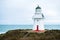 Waipapa point, the lighthouse, ocean and cloudy. I