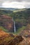 Waipo`o Falls, Waimea Canyon, Kauai, Hawaii.