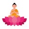 waisak buddha in flower