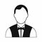 Waiter black simple icon