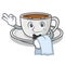 Waiter coffee character cartoon style