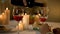 Waiter hand pouring wine in glass, traditional alcoholic beverage for dinner