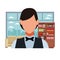 Waiter restaurant avatar profession