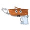 Waiter wooden boat sail at sea character