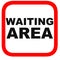 waiting area location sign signage