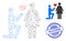 Waiting Distress Badge and Web Carcass Engagement Persons Vector Icon