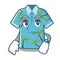 Waiting hawaiian cartoon shirts hanger behind door