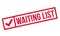 Waiting List rubber stamp