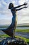 Waiting on the Shore â€“ bronze statue at Rosses Point, Co Sligo
