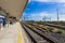 Waiting for the train on Catania centrale train station