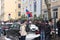 Waiting for the voting chance: Queue of the voters in front of the Russian consulate during the election of Russian president 2018