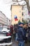 Waiting for the voting chance: Queue of the voters in front of the Russian consulate during the election of Russian president 2018