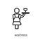 Waitress icon from Restaurant collection.