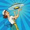 The waitress with UFO