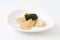 Wakatakeni simmered young bamboo shoots with wakame  seaweed japanese traditional cuisine