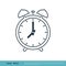 Wake Up Clock Icon Vector Logo Template. Alarm Clock Icon Vector Logo Template Illustration Design. Vector EPS 10
